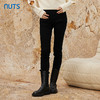 NUTS冬款黑色时尚气质百搭修身高腰铅笔裤长款牛仔裤女341112217 商品缩略图0