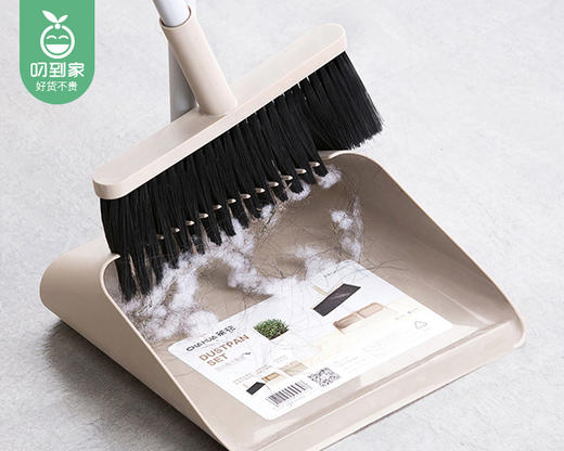 【预售-12月29日配送】茶花倍洁畚斗扫把簸箕套装（颜色随机）/1套（扫把*1把+簸箕*1个） 商品图2