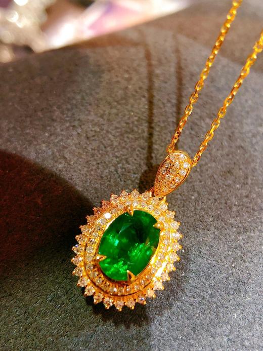 1.2ct刻面祖母绿吊坠 商品图0