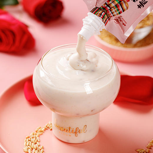 【光明&小西牛】常温100天保质期 青海自立袋爆珠+重瓣红玫瑰+燕麦酸奶 160g*10袋整箱装 商品图12