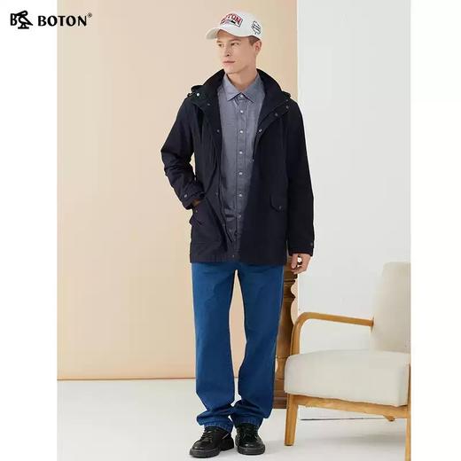 【棉弹舒适】波顿男士春秋高端宽松牛仔长裤ME828322 商品图3