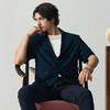 【谢震业同款】柒牌短袖西装外套男春夏新款宽松肌理泡泡纱休闲西服128C70190 商品缩略图4