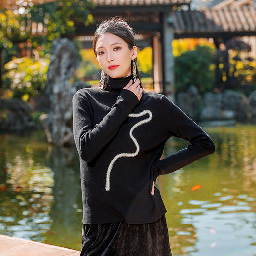 【秋冬保暖上衣】灵珑游弋毛织打底衫 | 现货加急发 商品图0