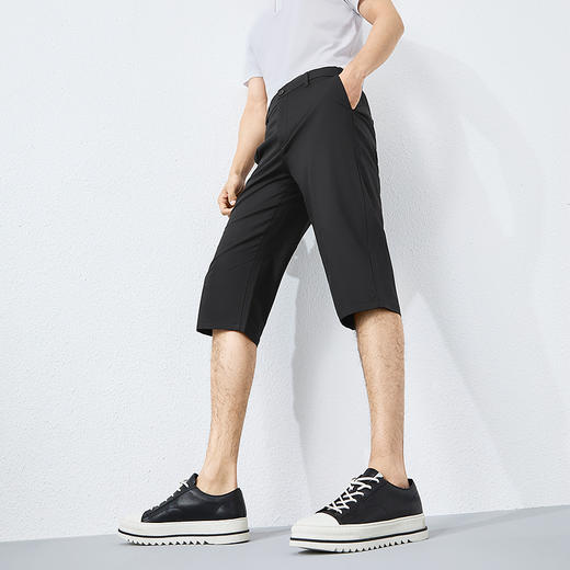 【竹纤维】柒牌休闲中裤男2025春夏新款商务百搭男士直筒七分裤子128H70300 商品图4