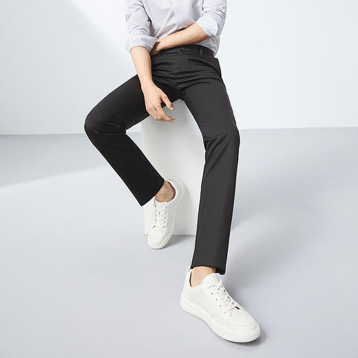 【含莱赛尔】柒牌男士免烫休闲裤2025春季新款商务通勤上班直筒裤128H73430 商品图1