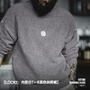 工装优选美式复古半边绒圆领毛衣慵懒风套头灰色加绒保暖上衣男秋 商品缩略图2