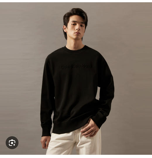 西K 秋冬加绒厚款 空气立体压花字母 圆领卫衣WY873 商品图0