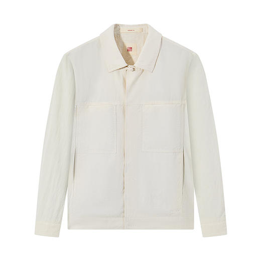 【中华立领】柒牌男士翻领夹克2025春季新款国风盘扣提花肌理外套128K70630 商品图5