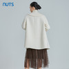 NUTS白色百搭减龄气质娃娃领手工呢料中外套女241155126 商品缩略图4