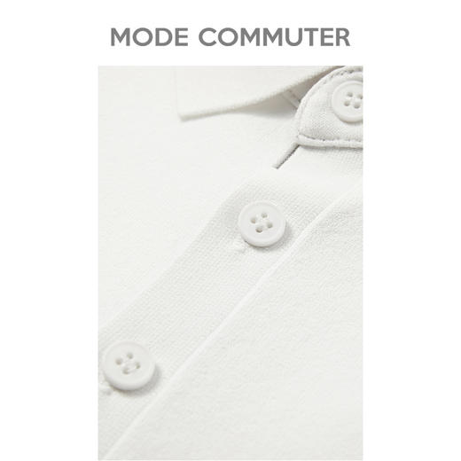 MODE COMMUTER夏季修身干爽舒适通勤polo衫男MCD124019D 商品图3