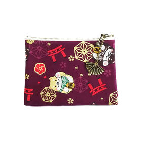 HUJI祤集Komon收纳包风の花招财阿柴