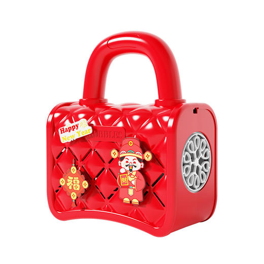 新品！【新年音乐音效】手提包泡泡机新年儿童玩具电动烟花泡泡机全自动过年春节送礼 商品图4
