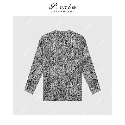 04-4潘依绣丁丁宠粉羊-毛天丝雪花呢肌理感单排扣长袖外套 W-62527 商品图2