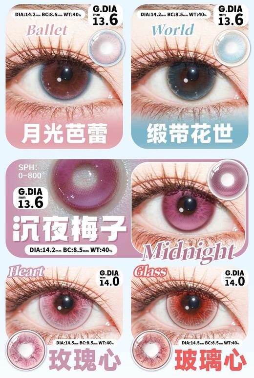 Hot Girls正品半年抛29/副49/两副69/三副,最高度数800 商品图3