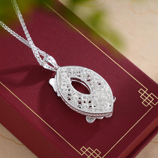 子佩集S990银【蓝蝶芳菲】吊坠【MXDZ029】纯银花丝珐琅彩(不含链)2412 商品图1