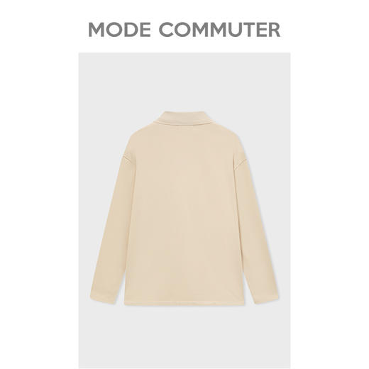 MC |MODE COMMUTER春季翻领印花男polo衫透气吸汗男士长袖MCD124030A 商品图1