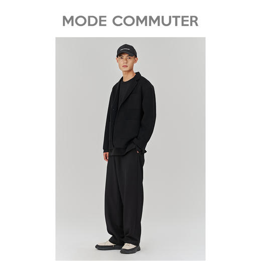 MC |MODE COMMUTER冬季羊毛贴袋设计保暖翻领短大衣MCD106069K 商品图1