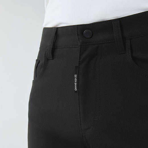 柒牌五袋裤男士2025春季新款时尚潮流中青年休闲百搭黑色直筒长裤128H71400 商品图2