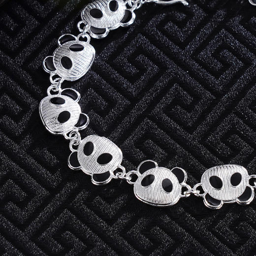 子佩集S990银【熊猫家园】手链【DSSL001】纯银大师工坊原创作品熊猫花丝珐琅彩2412 商品图7