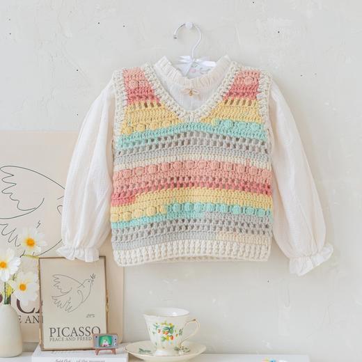 苏苏姐家冬日暖阳马甲手工diy编织钩针毛线团自制上衣材料包 商品图1