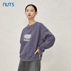 NUTS冬季新品时尚宽松遮肉休闲百搭保暖圆领印花卫衣女343021150 商品缩略图2