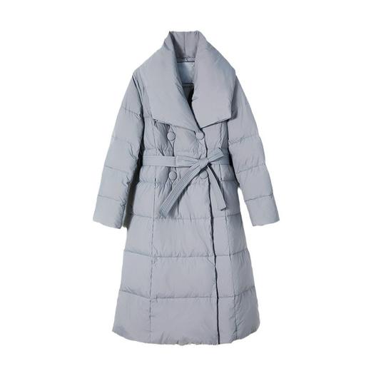 【高货kbnq】全新升级【铂金会员882/天猫1189/差价307】(25622) 洛诗琳收腰厚款东北极寒保暖白鸭绒过膝秋冬洋气女士外套 商品图4