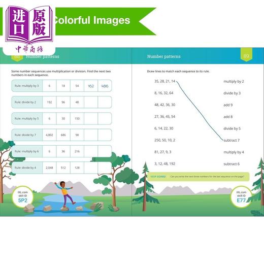 【中商原版】IXL The Ultimate Math Workbook Grade 4 美国IXL教辅 终极数学练习册四年级 英文原版进口图书 小学数学学习 商品图3