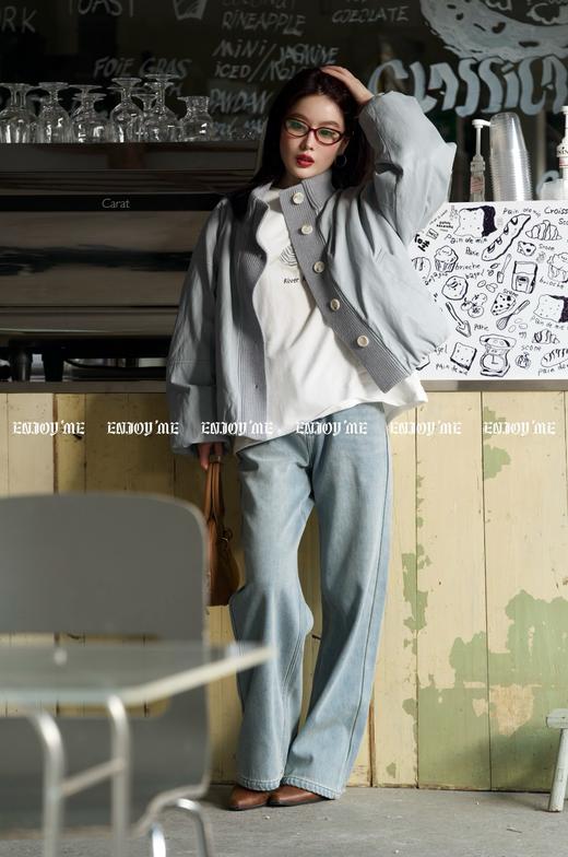 【门店同款】ENJOY冬季小狗刺绣加绒窄版裤 160752130 商品图0