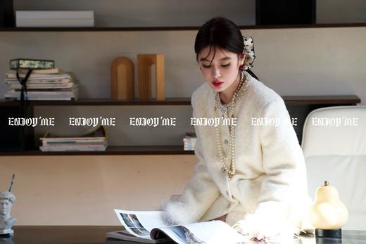 【门店同款】ENJOY冬季漂亮朋友鱼尾夹羽绒小香外套 160704103 商品图4