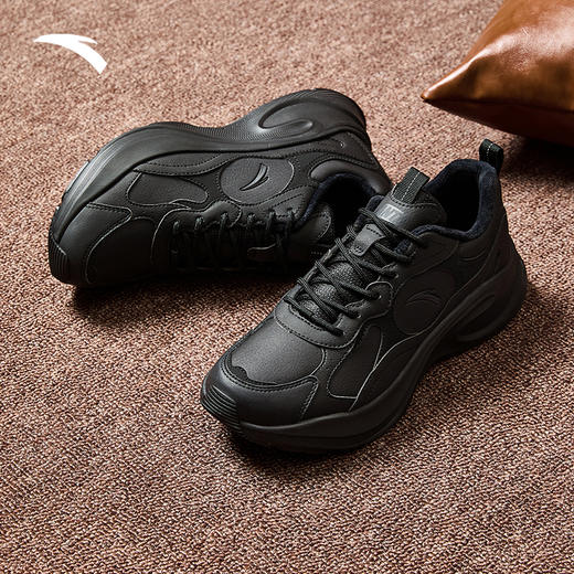 【41断码】安踏寻影丨厚底黑色休闲鞋男新款潮流运动鞋子112448813【库存有限，如无货将做退款，介意慎拍！】 商品图4