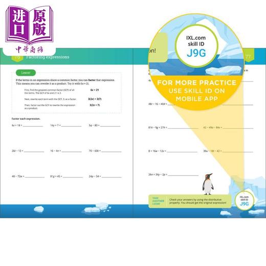 预售 【中商原版】IXL The Ultimate Math Workbook Grade 7 美国IXL教辅 终极数学练习册七年级 英文原版进口图书 中小学数学学习 商品图3