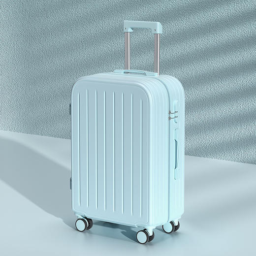 【轻盈便携！旅行出差必备】时尚旅人选择，轻便静音，多功能收纳；糖果色拉链随心搭，防爆拉链安心用。旅途中不再无聊，乘车充电便捷省；多向万向轮，轻松穿梭人潮间！ 商品图7