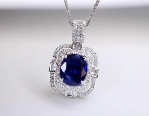 1.8ct刻面蓝宝石吊坠 商品图2