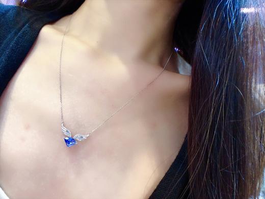 1.6ct刻面蓝宝石项链 商品图3