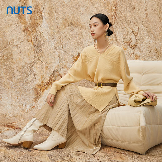 NUTS设计感气质高级感百搭宽松时尚气质针织衫女342052081 商品图2