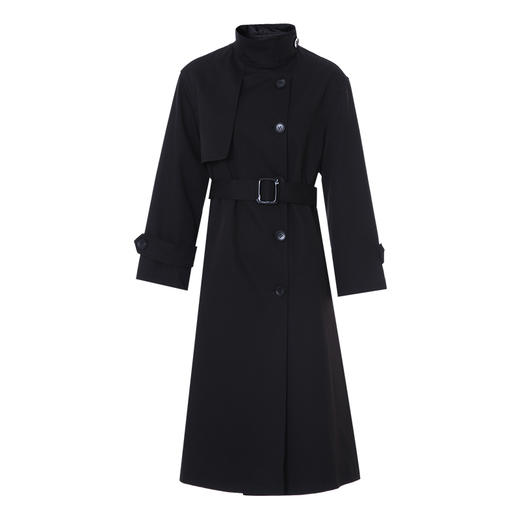 EITIE爱特爱挺阔无性别风气质长款经典卡其色风衣外套2025春新款A2504501 商品图10