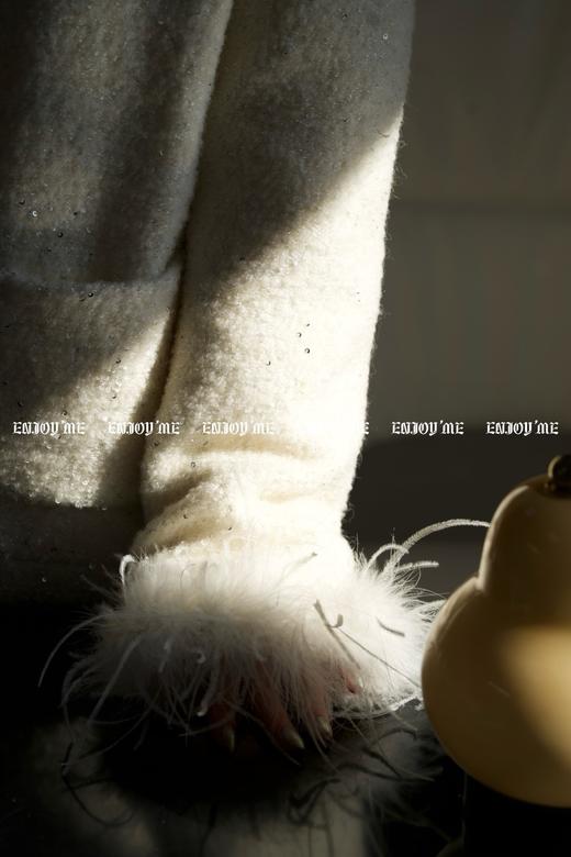 【门店同款】ENJOY冬季漂亮朋友鱼尾夹羽绒小香外套 160704103 商品图5