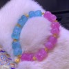 12mm-15mm单圈粉蓝莲花珠碧玺手链 商品缩略图3
