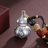 子佩集S999银【真言福禄】钥匙扣【DZ957】纯银仿古葫芦可打开小摆件2412 商品缩略图1