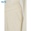 NUTS秋冬款白色时尚气质休闲简约直筒宽松百搭长裤女241073142 商品缩略图3