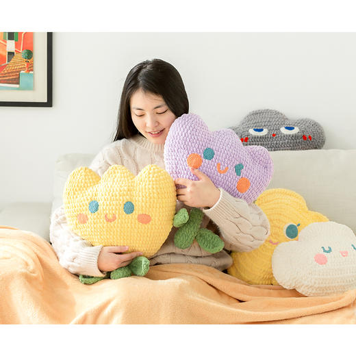 苏苏姐家万物可爱抱枕毯手工diy编织钩针毛线团自制抱枕材料包 商品图2