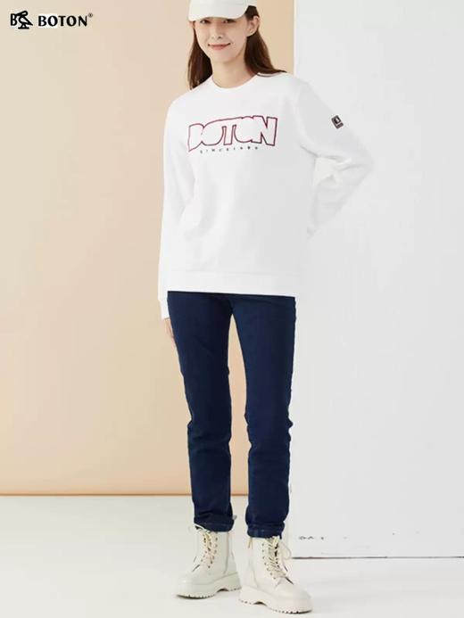 【棉弹保暖】波顿女士秋冬修身加厚牛仔长裤LE276322 商品图3