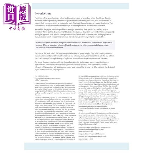 【中商原版】英国S&S教辅 KS2 Comprehension 4 KS2 阅读理解 4 10-11岁适用 英语阅读理解练习  小学英语教辅图书 英文原版  商品图1