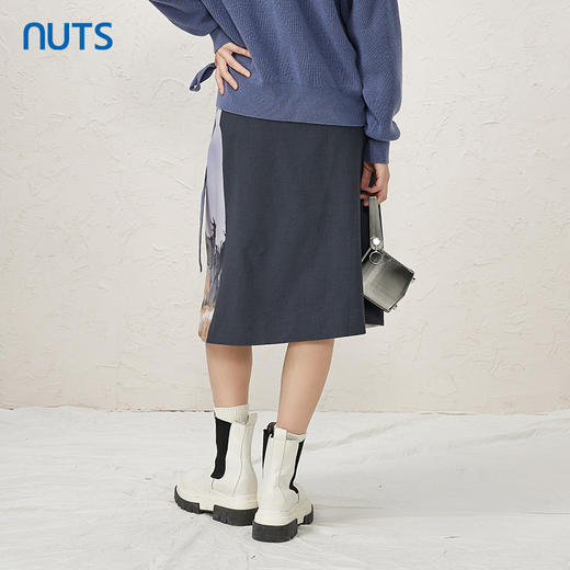 NUTS冬季新品时尚通勤高腰宽松遮肉显瘦半身裙女343061162 商品图4