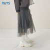NUTS灰色设计感小众百搭气质显瘦中长款半身裙女343061121 商品缩略图3
