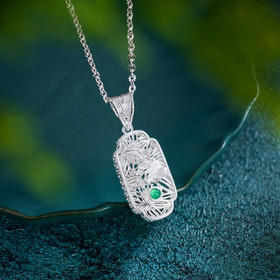 子佩集S990银【枫生水起】小号套链【DSTL002】纯银大师工坊原创作品枫叶花丝项链2412