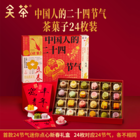 关茶茶菓子中国24节气迷你点心甜品新春礼盒