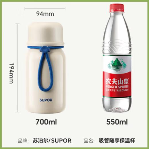 SUPOR苏泊尔苏泊尔吸管随享保温杯KCV70BJ10气泡粉700mL. 商品图1
