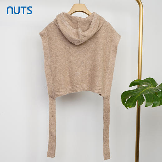 NUTS商场同款时尚气质毛织针织单排扣披肩141053219 商品图1