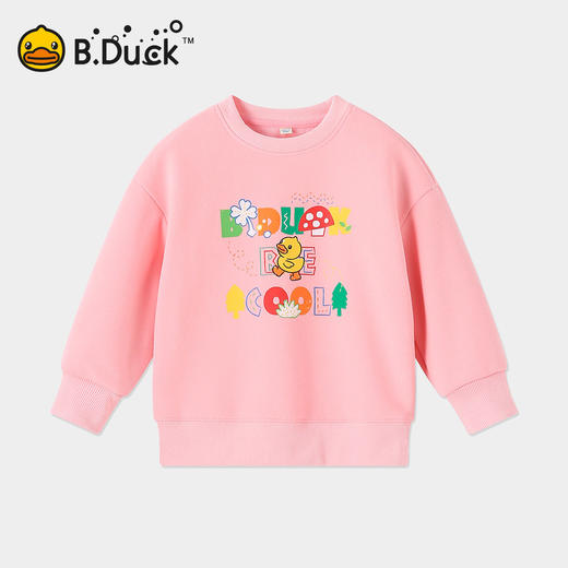 【加绒】bduck小黄鸭童装冬季男女童卫衣套头衫110-160 BF5508938 商品图2